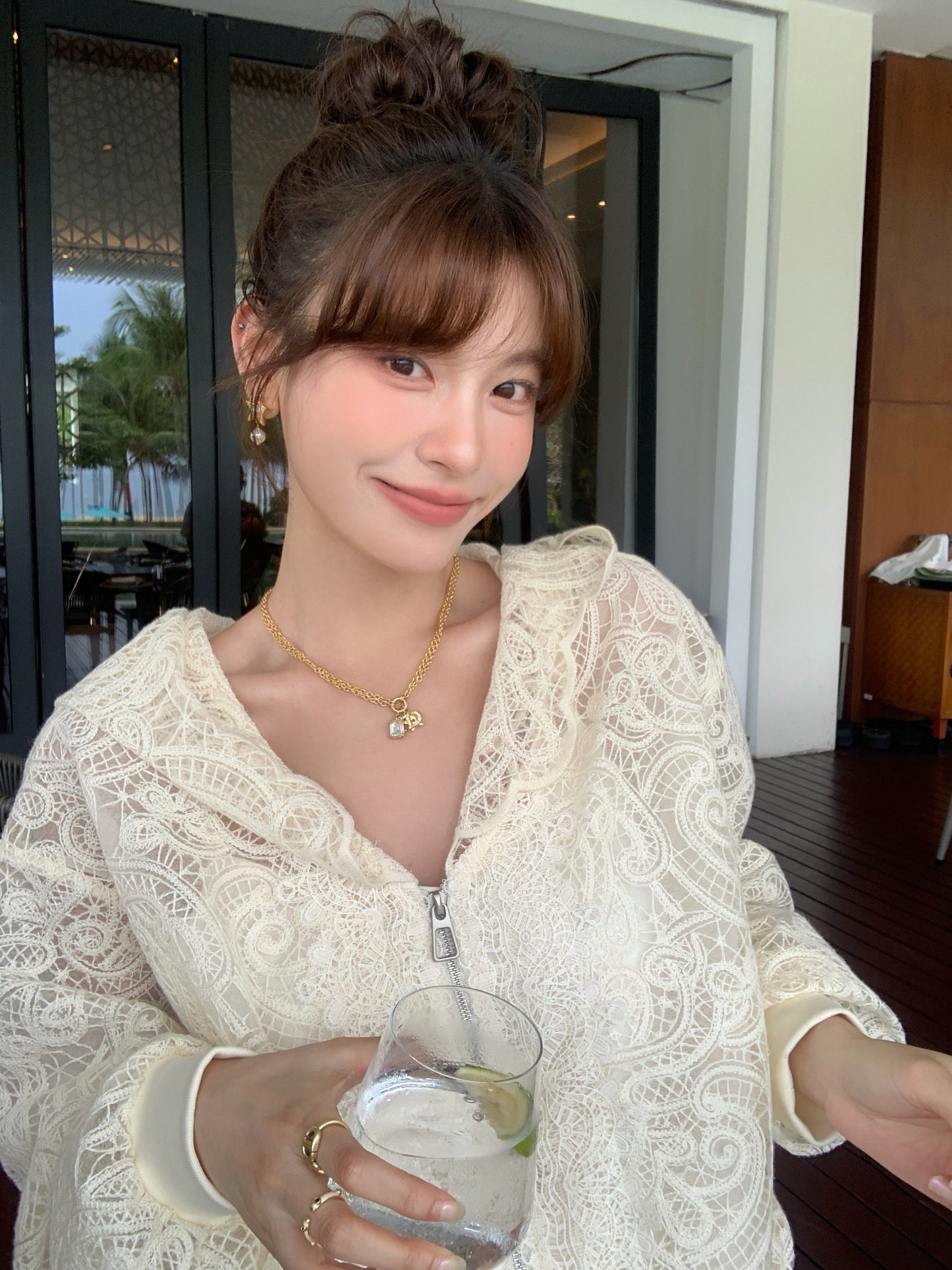 Dana Lace Hoodie Jacket