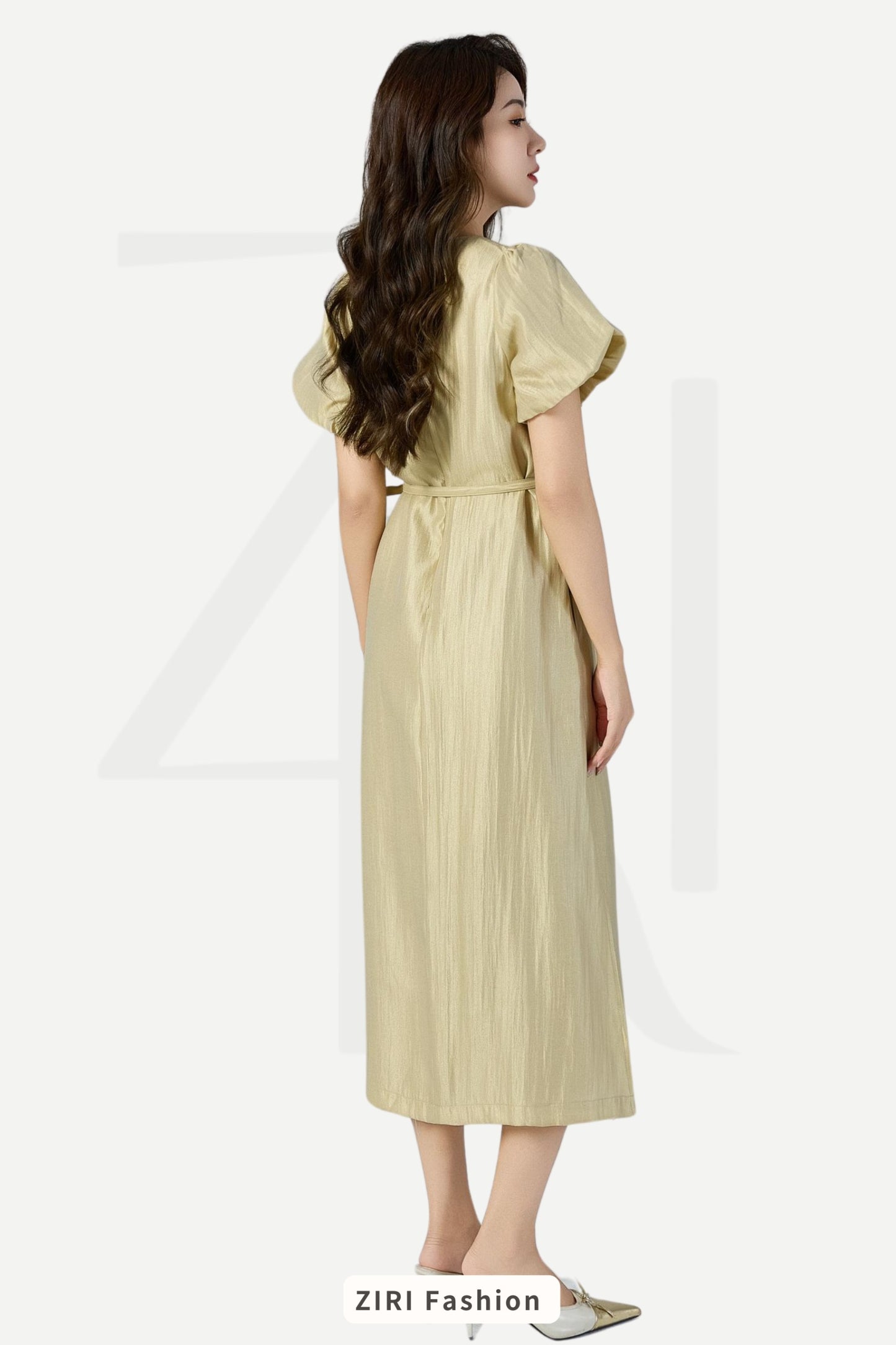 Ziri H-line Midaxi Dress