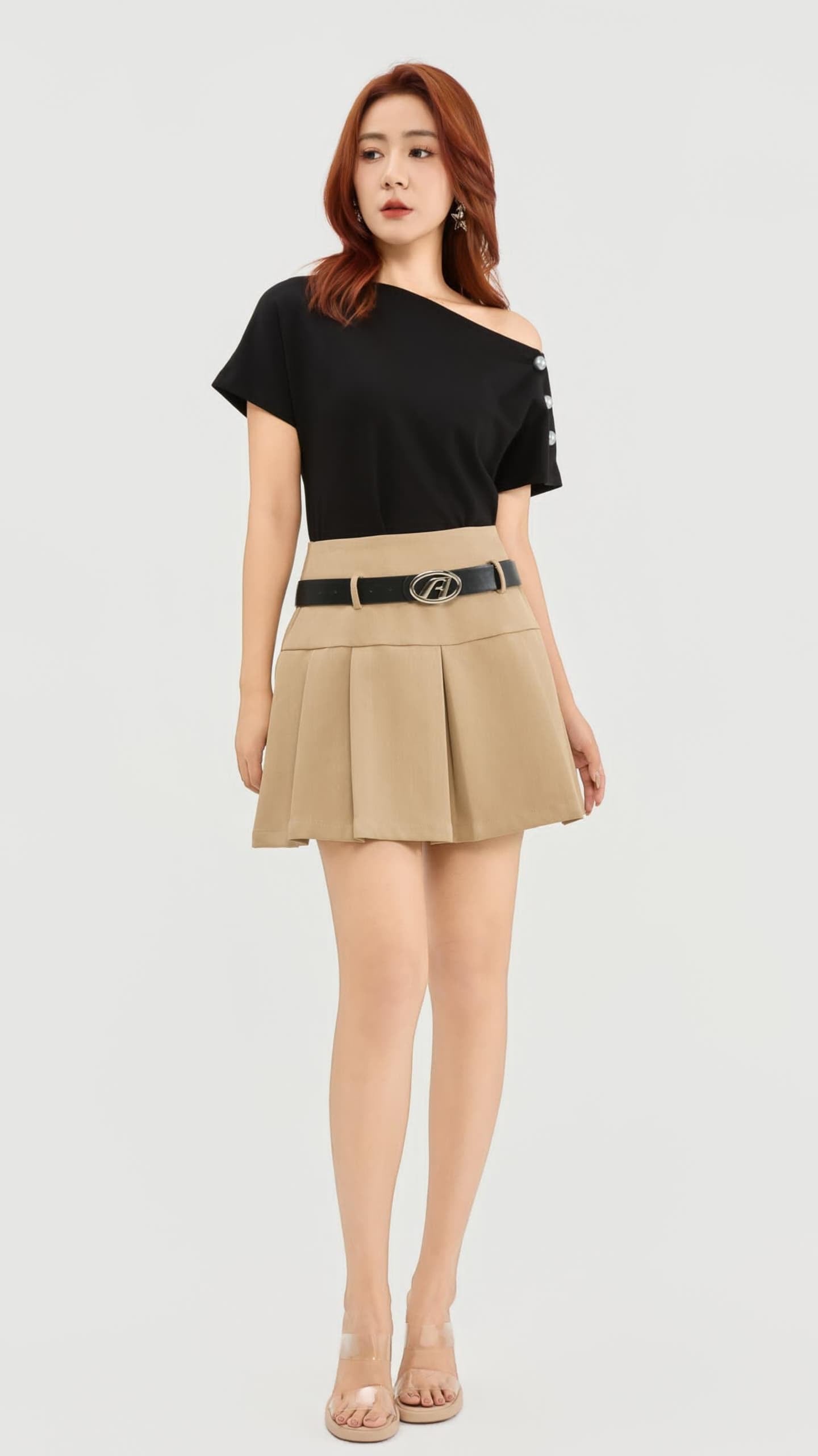 Ziri Drop Shoulder Asymmetrical Top