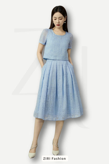 Ziri Lace Broderie Set