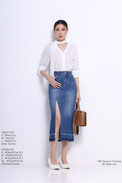 Marie V-Neck Chiffon Blouse