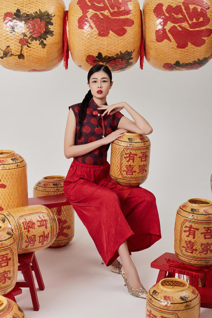 Jue Wide Legged Satin Pants