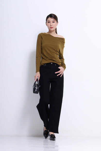 Ellie Asymmetrical Knit Top