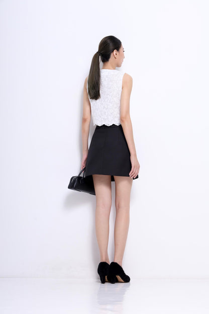 Lily Lace Scallop Top