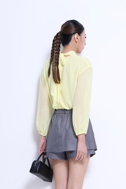 Venice Chiffon Cutout Blouse