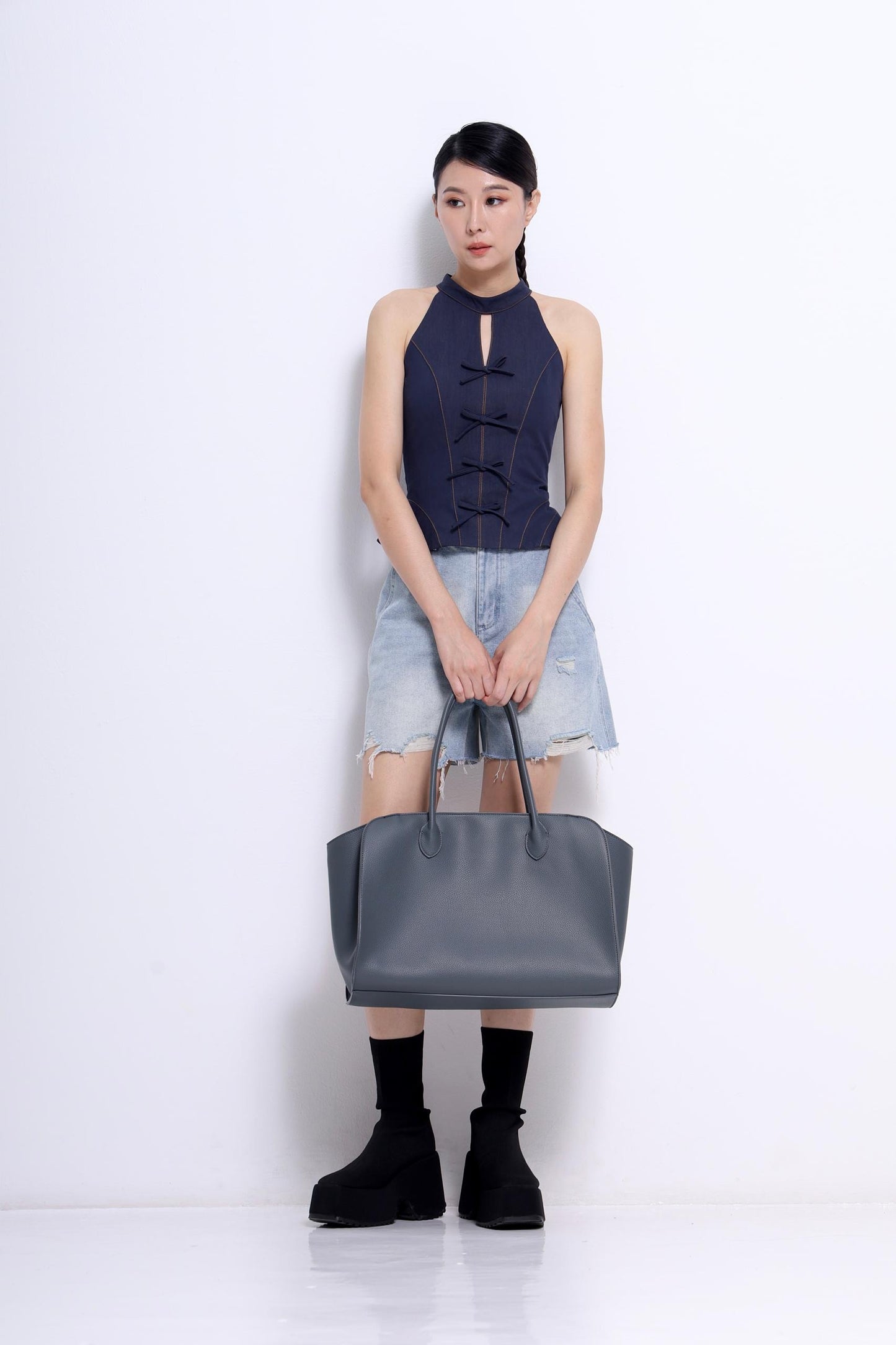 Sylvia Cut Out Ribbon Top