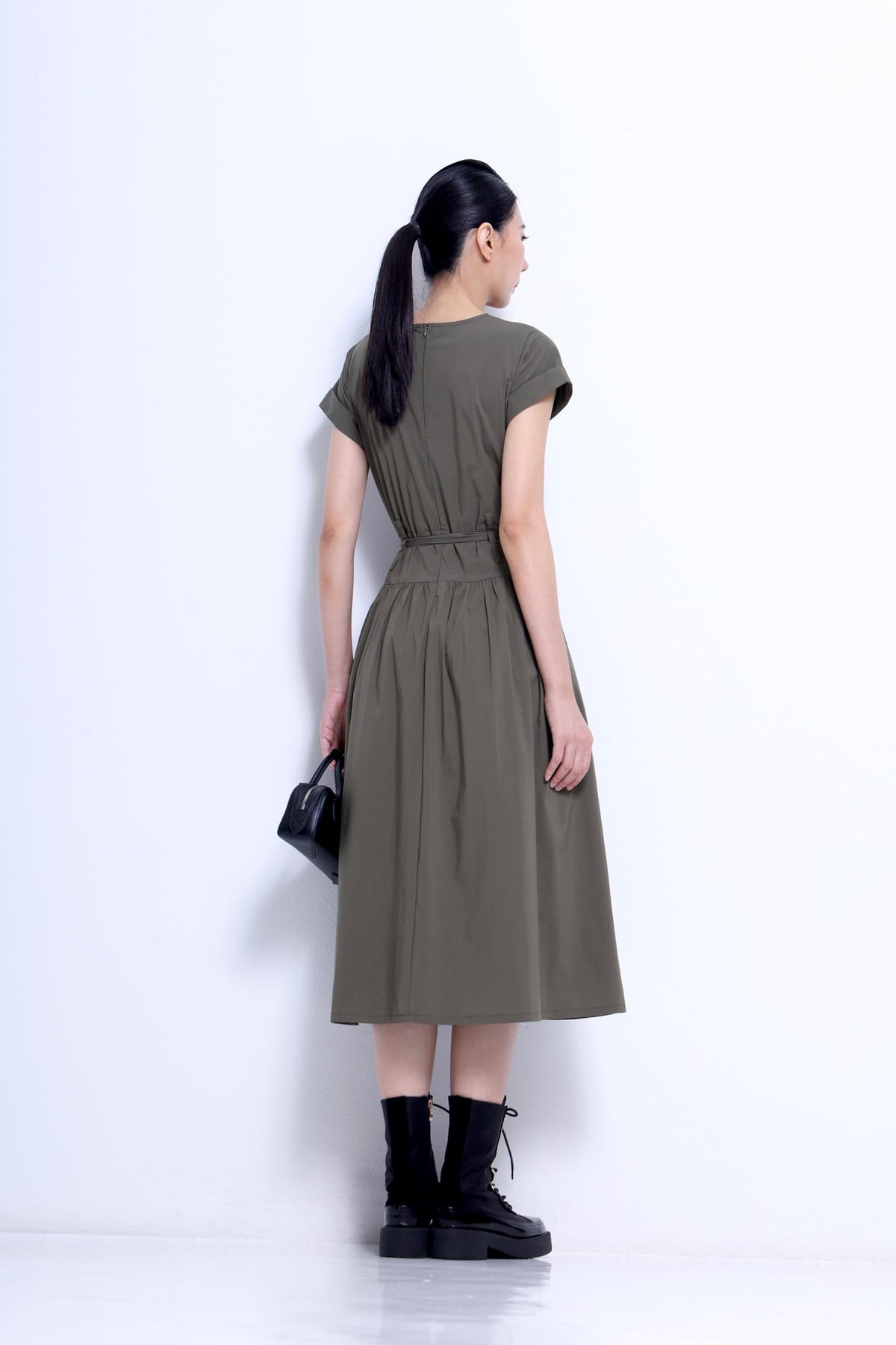 Sarah Waist Tie Midi Dress
