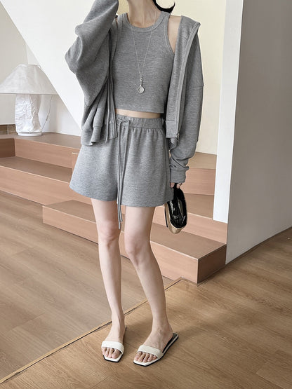 Teresa Embossed Knit Hoodie Setwear