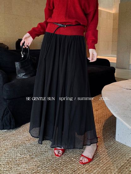 Tyana Textured A-line Skirt