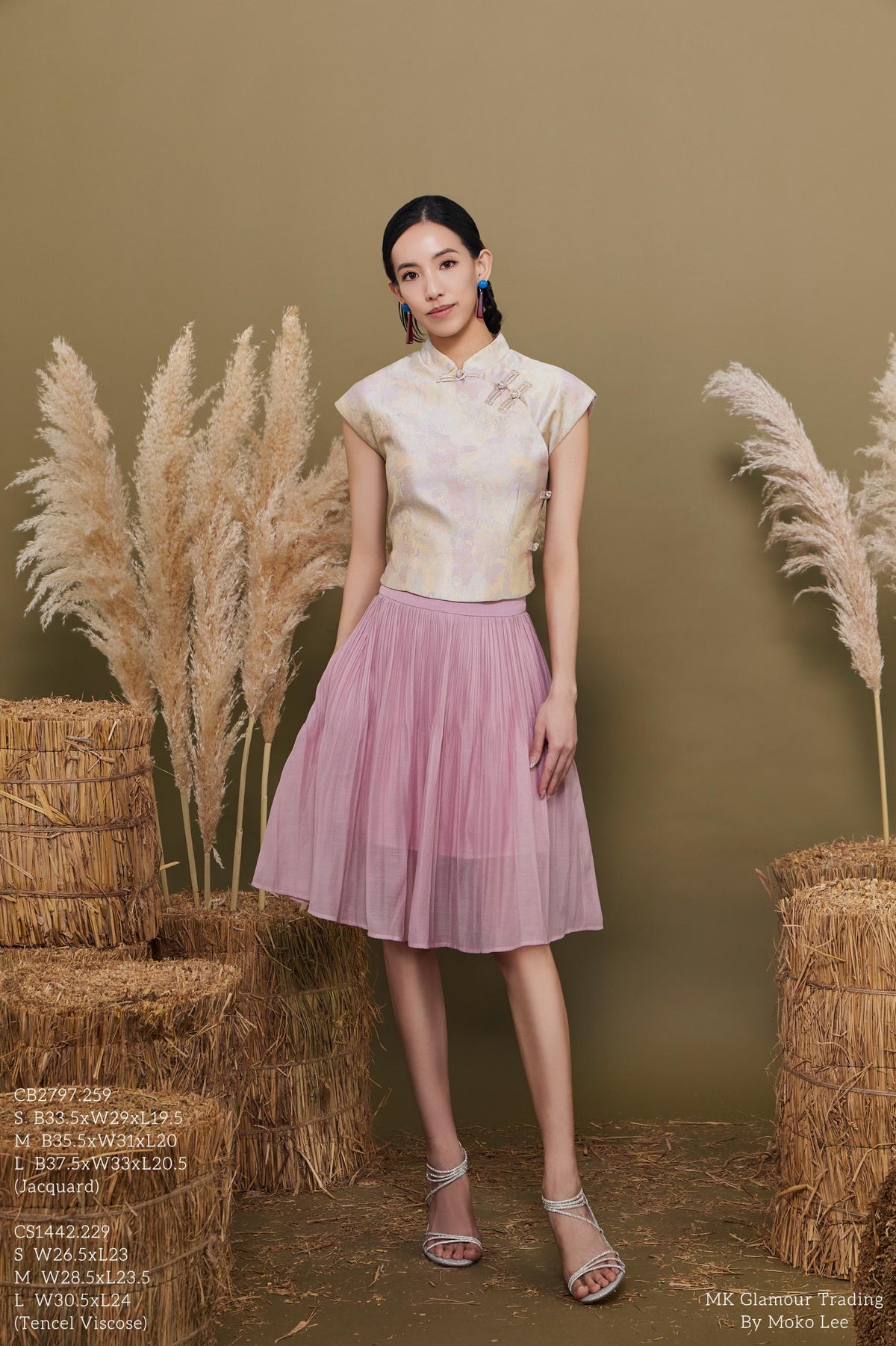 Yun Orient Jacquard Cheongsam Top