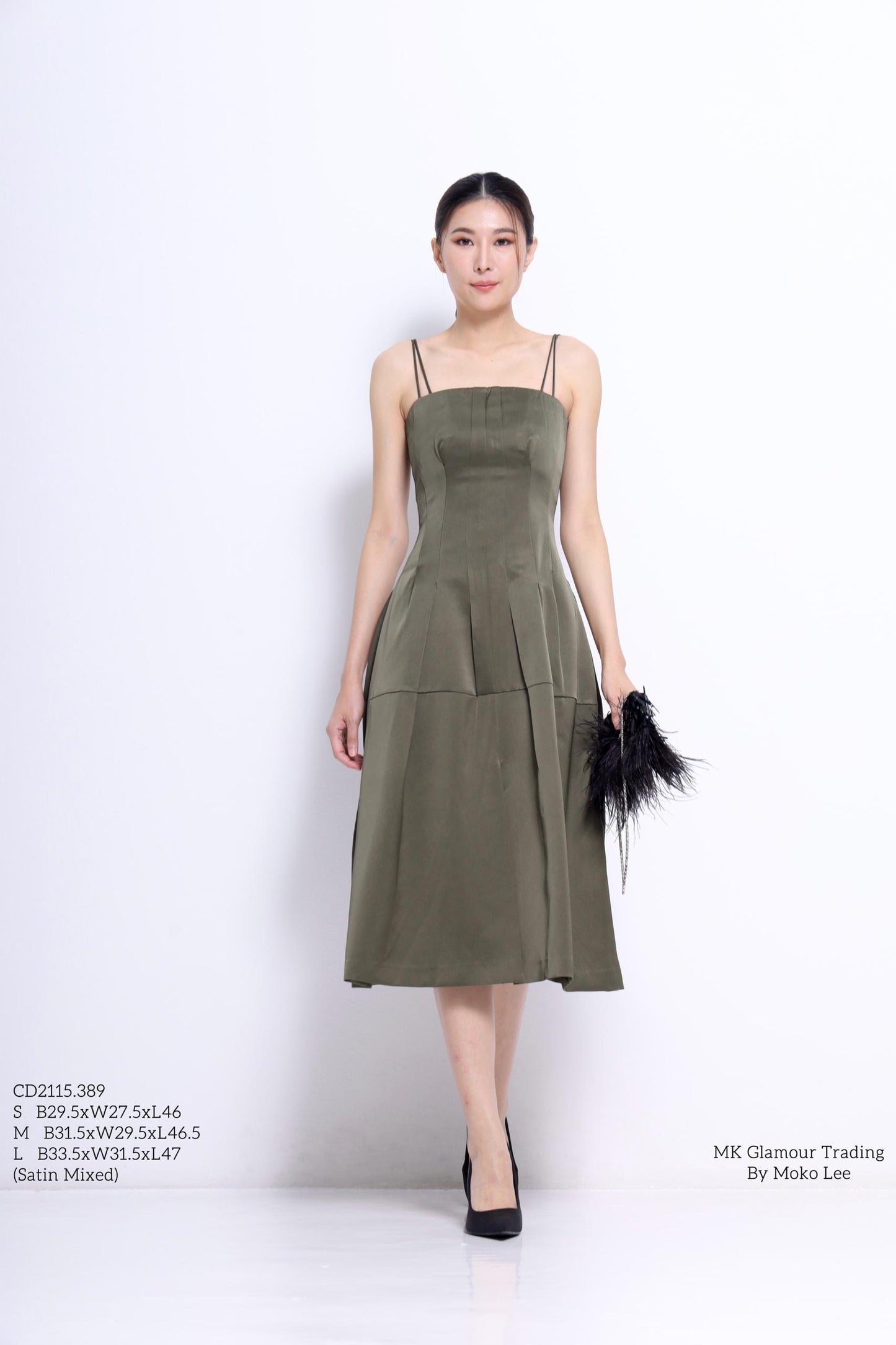 Dahlia A-line Midaxi Dress