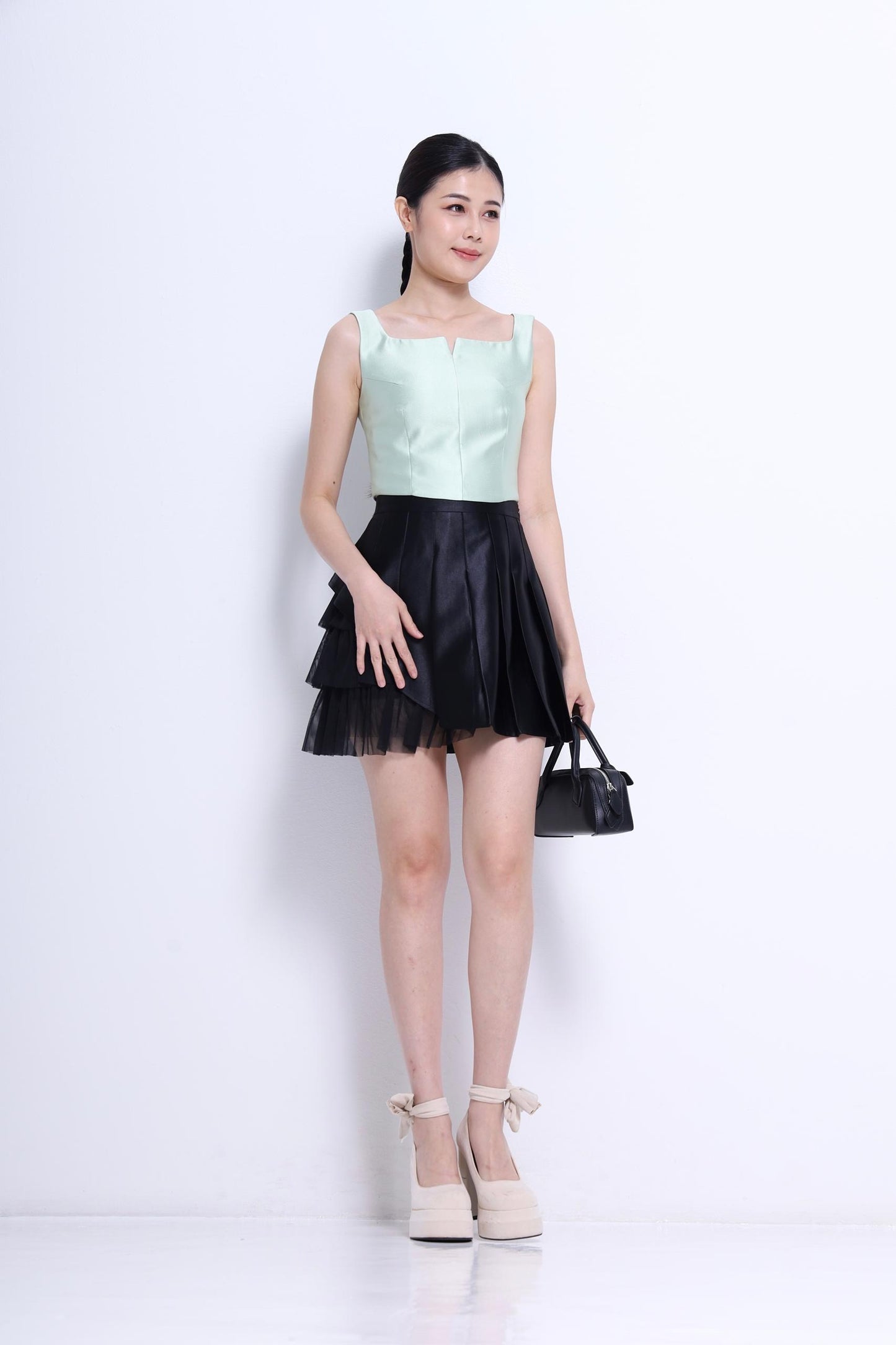Venice Square Neck Satin Top