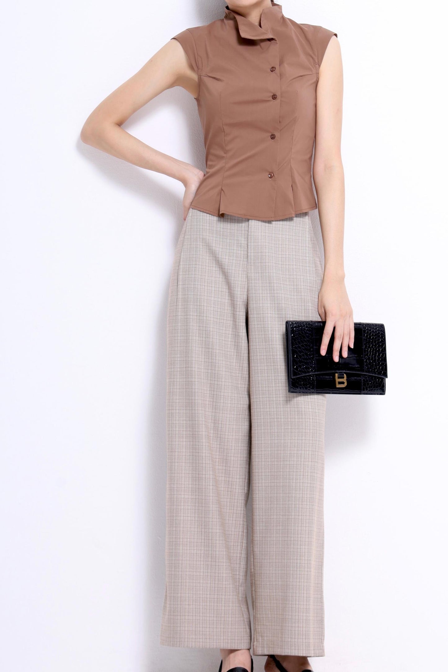Juanita Asymmetrical Button Down Shirt