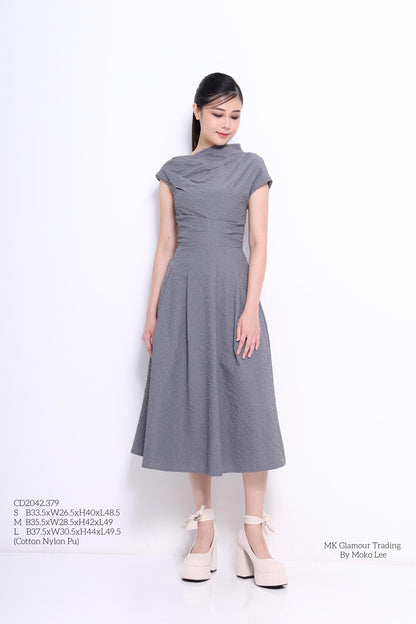 Sia Asymmetrical Drape Dress