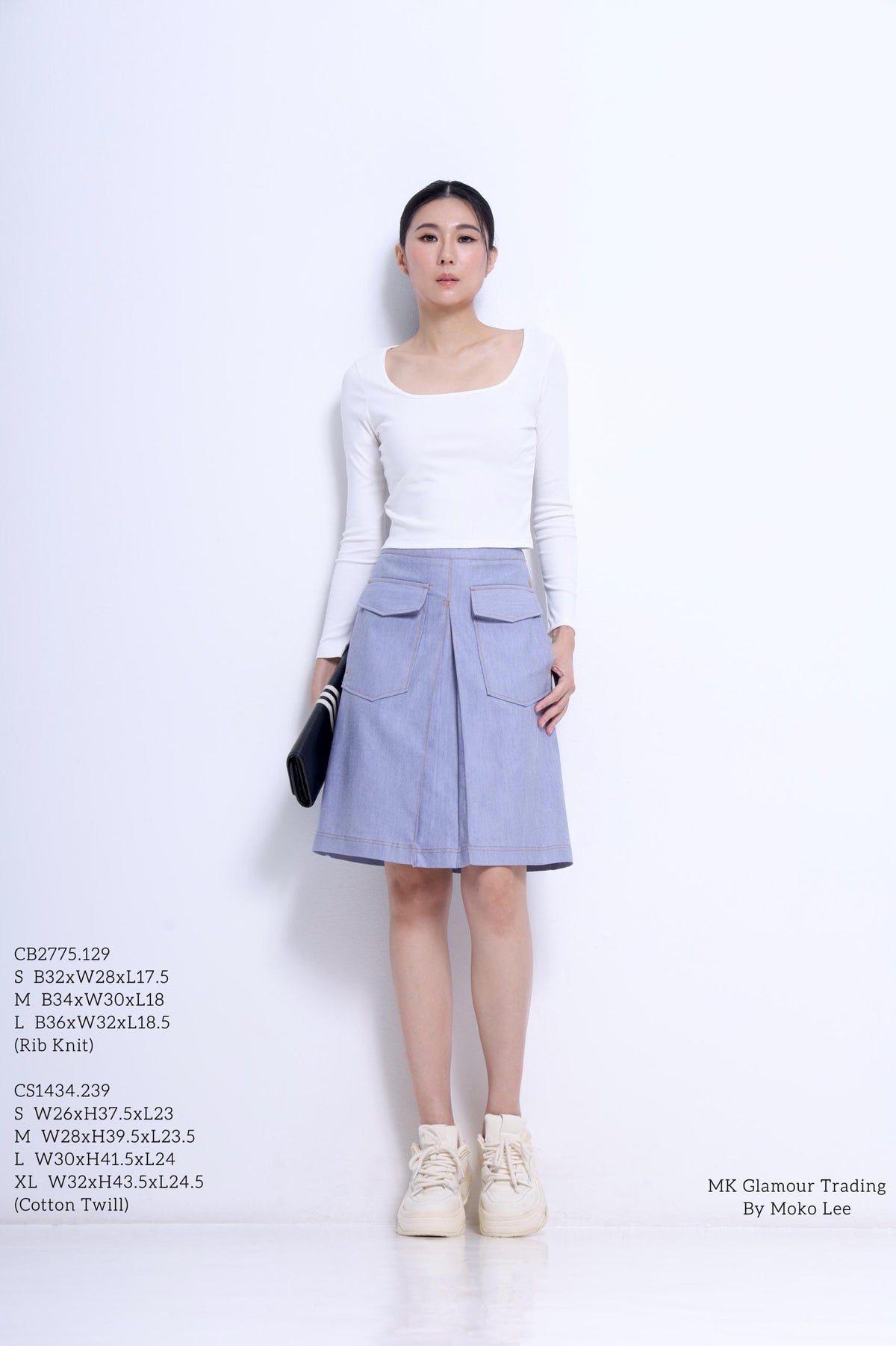 Tassy High Waisted Midi Skirt