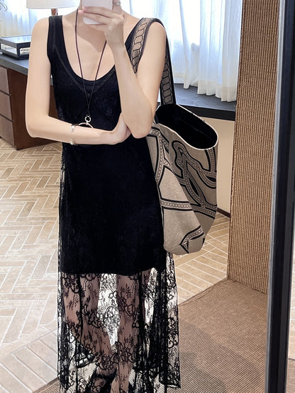Gracetina Lace Layered Dress