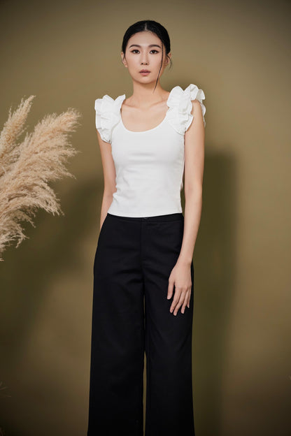 Layla Ruffle Sleeve Knit Top
