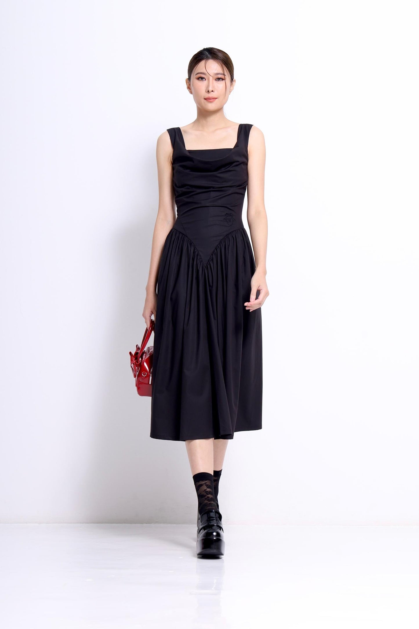 Rella Drop Waist A-line Dress