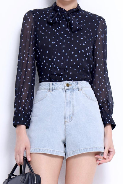 Maro Lavalliere Chiffon Blouse