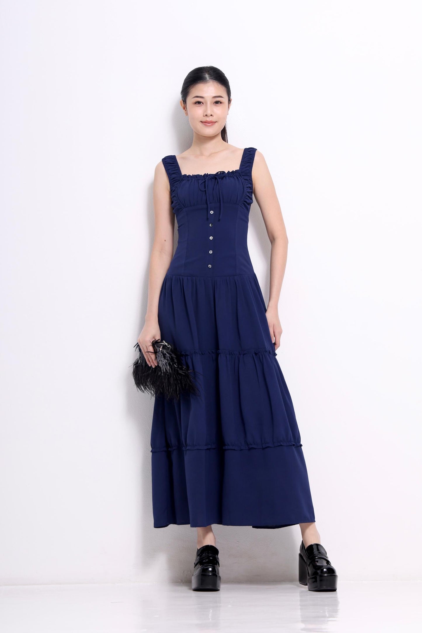 Denise Ruffled A-line Dress