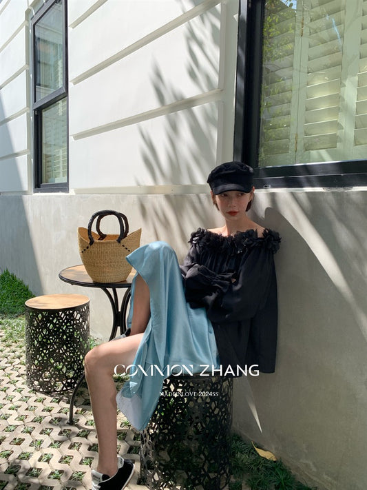 Zhang Petals Off Shoulder Blouse