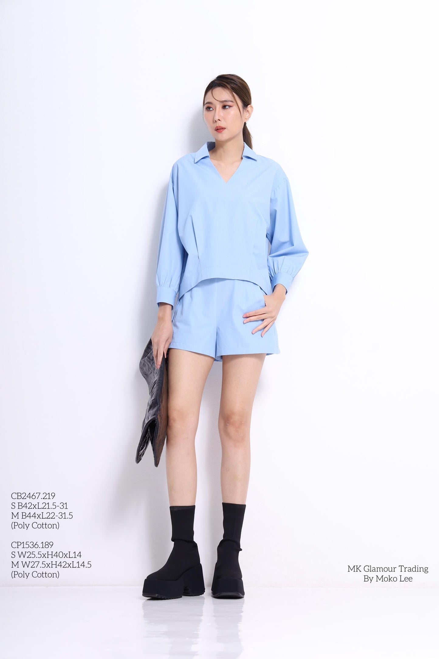 Zia V-Neck Oversized Shirt