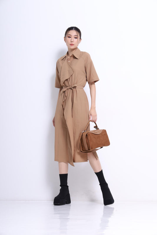 Jaime Oversized Trench Shirt Dress