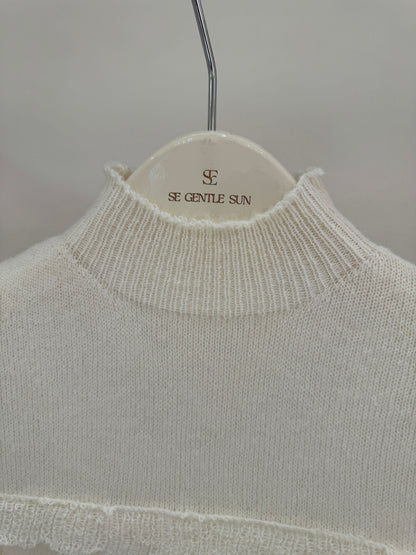 Luna Hollow Lace Knit Top