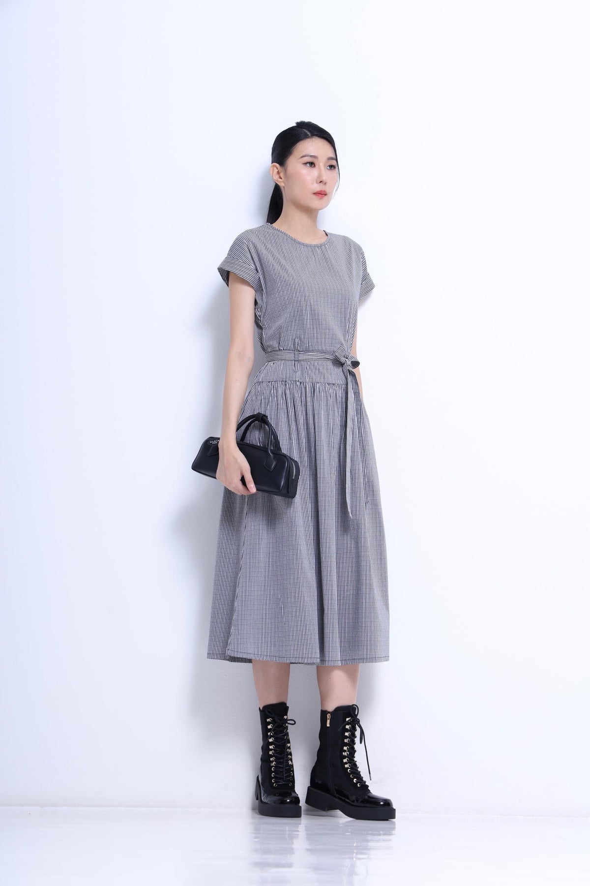 Sarah Waist Tie Midi Dress