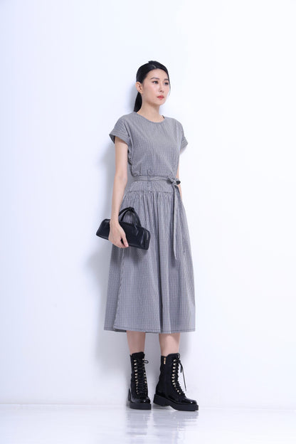Sarah Waist Tie Midi Dress