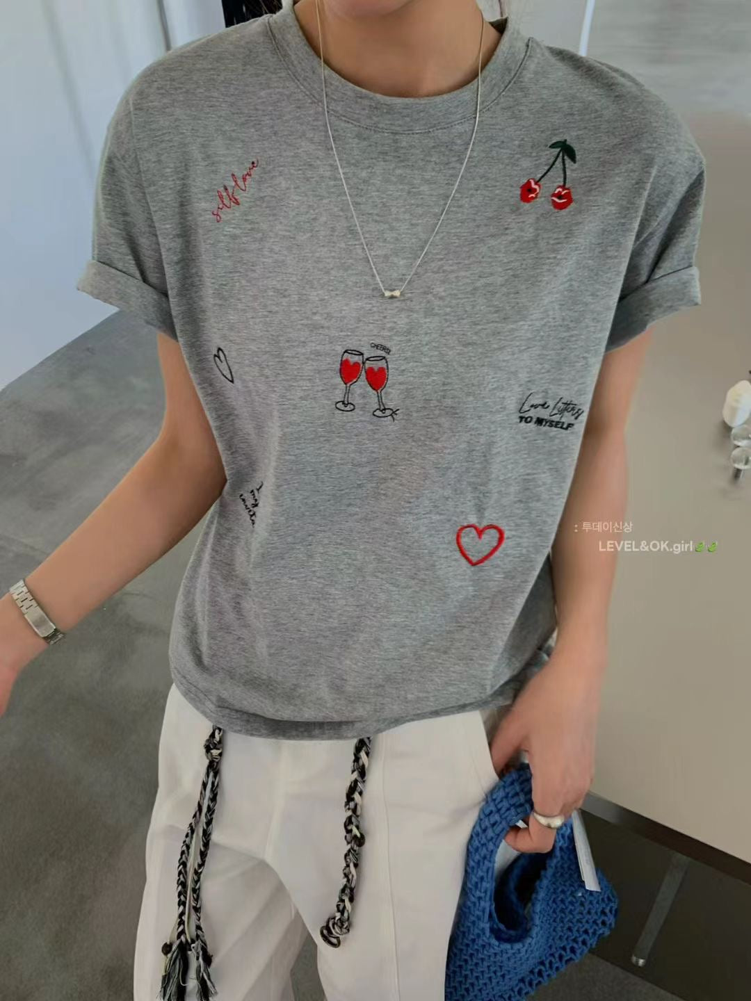 Love Yourself Embroidered Tee