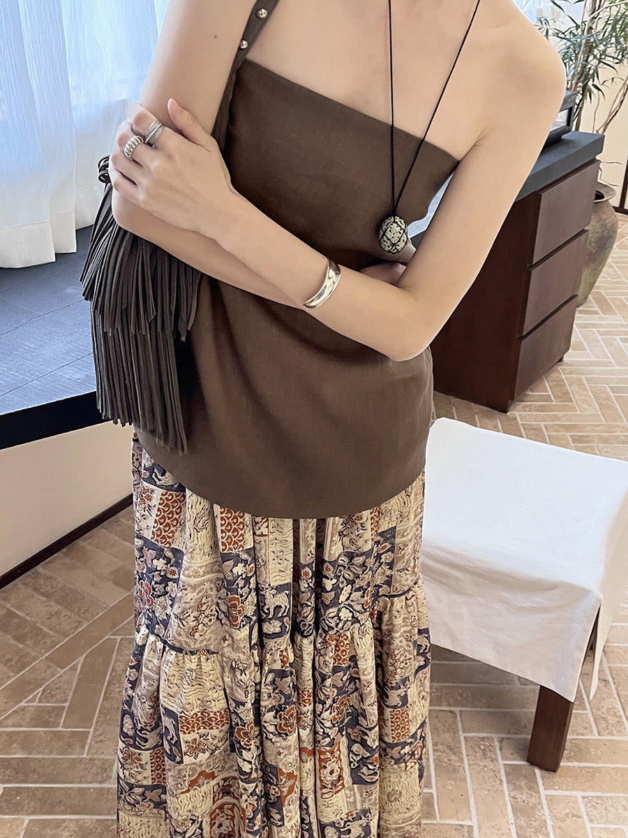 Trisha Linen Tube Top Setwear