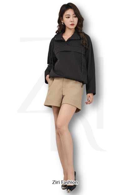 Ziri Belted High Waisted Shorts