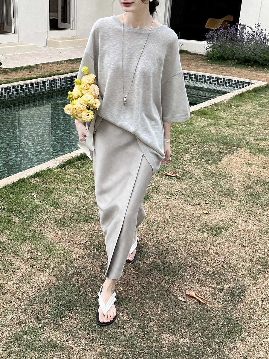 Zenda Satin Maxi Skirt