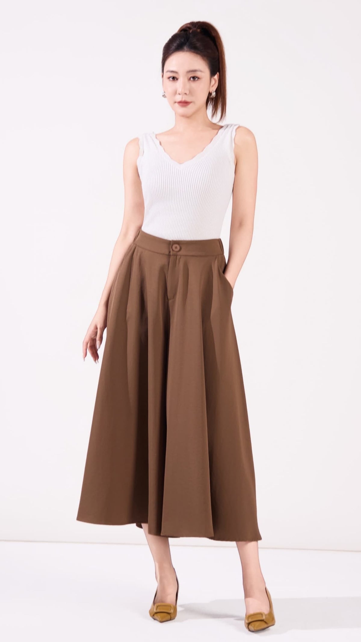 Ziri Yamamoto Crinkled Culottes