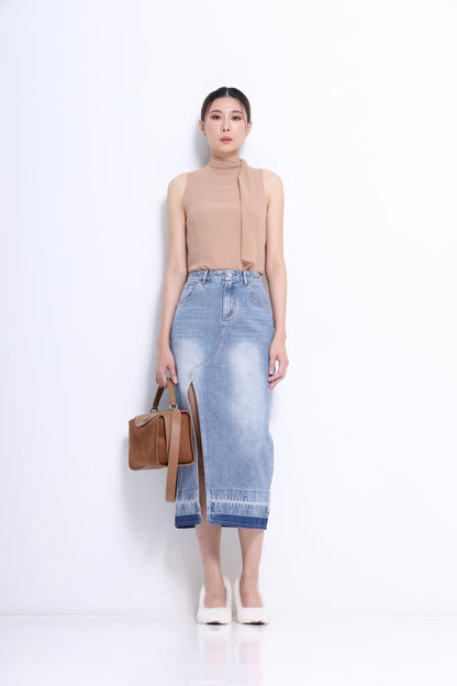 Marie Neck Tie Chiffon Blouse