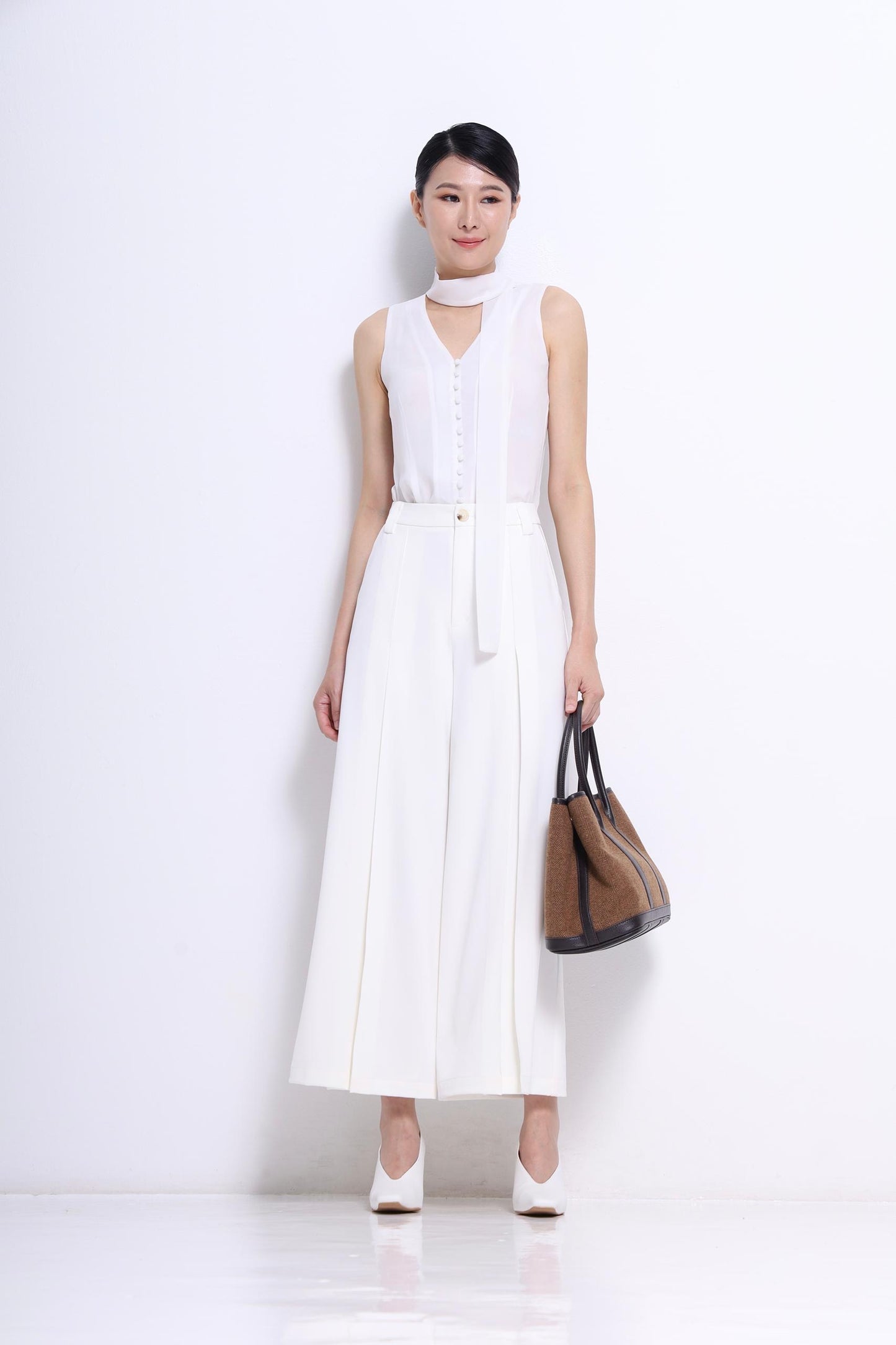 Becca V-Neck Chiffon Blouse