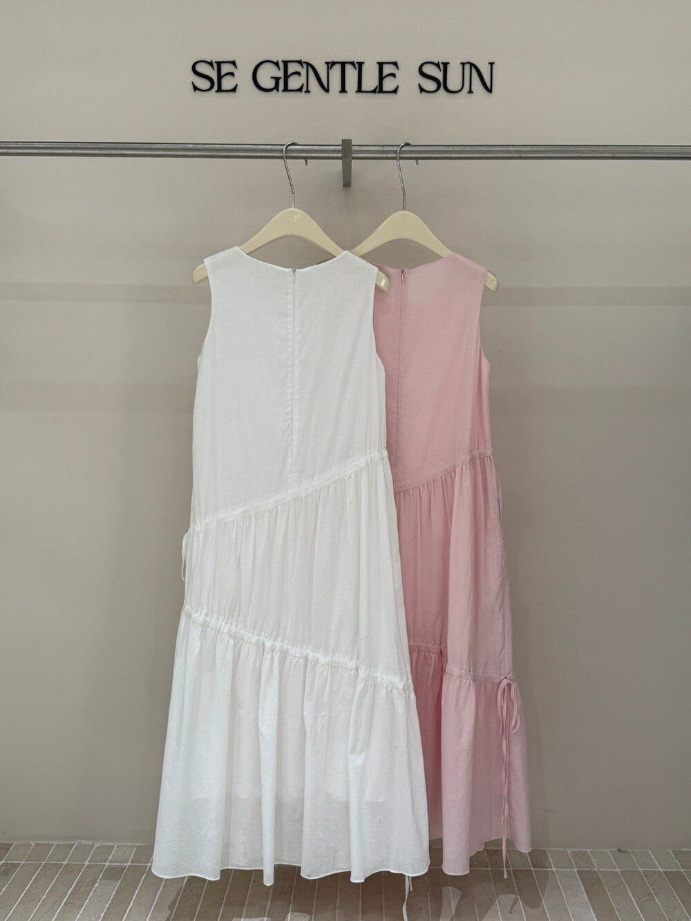 Kyla Cotton Linen Asymmetrical Dress