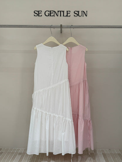 Kyla Cotton Linen Asymmetrical Dress