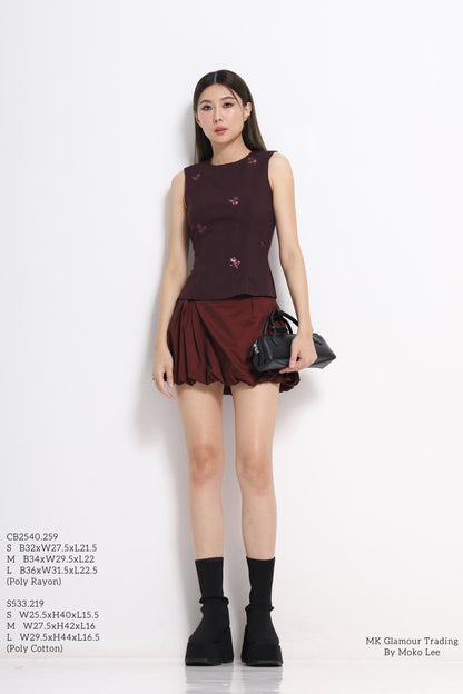 Tasha Sequin Fitted Top