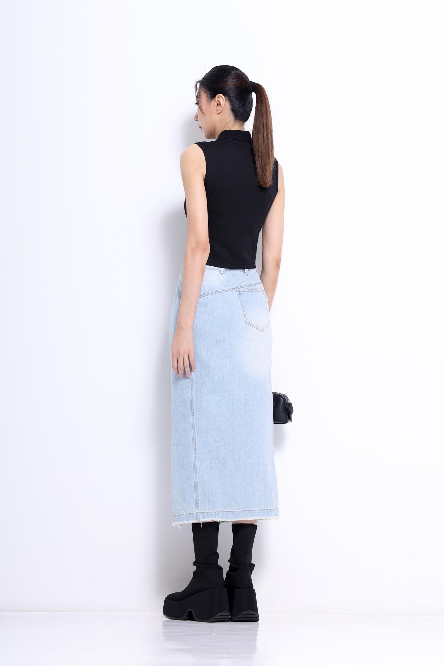 Carly V-Neck Embroidered Polo Tee