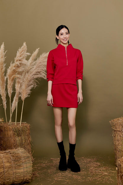 Carly Sporty Scuba Mini Skirt
