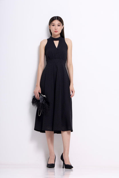 Aiko Cutout Embroidered Dress