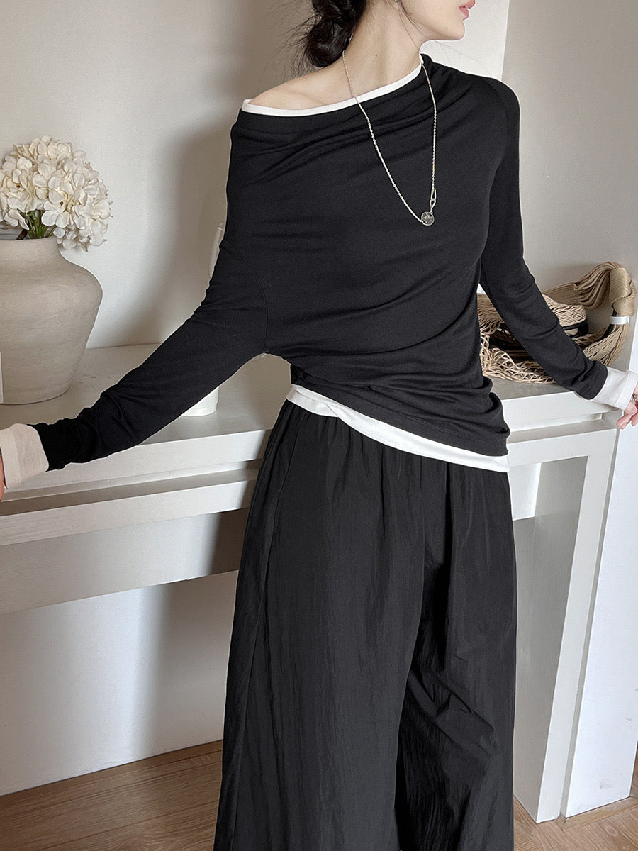 Colette Bicolor Knit Top