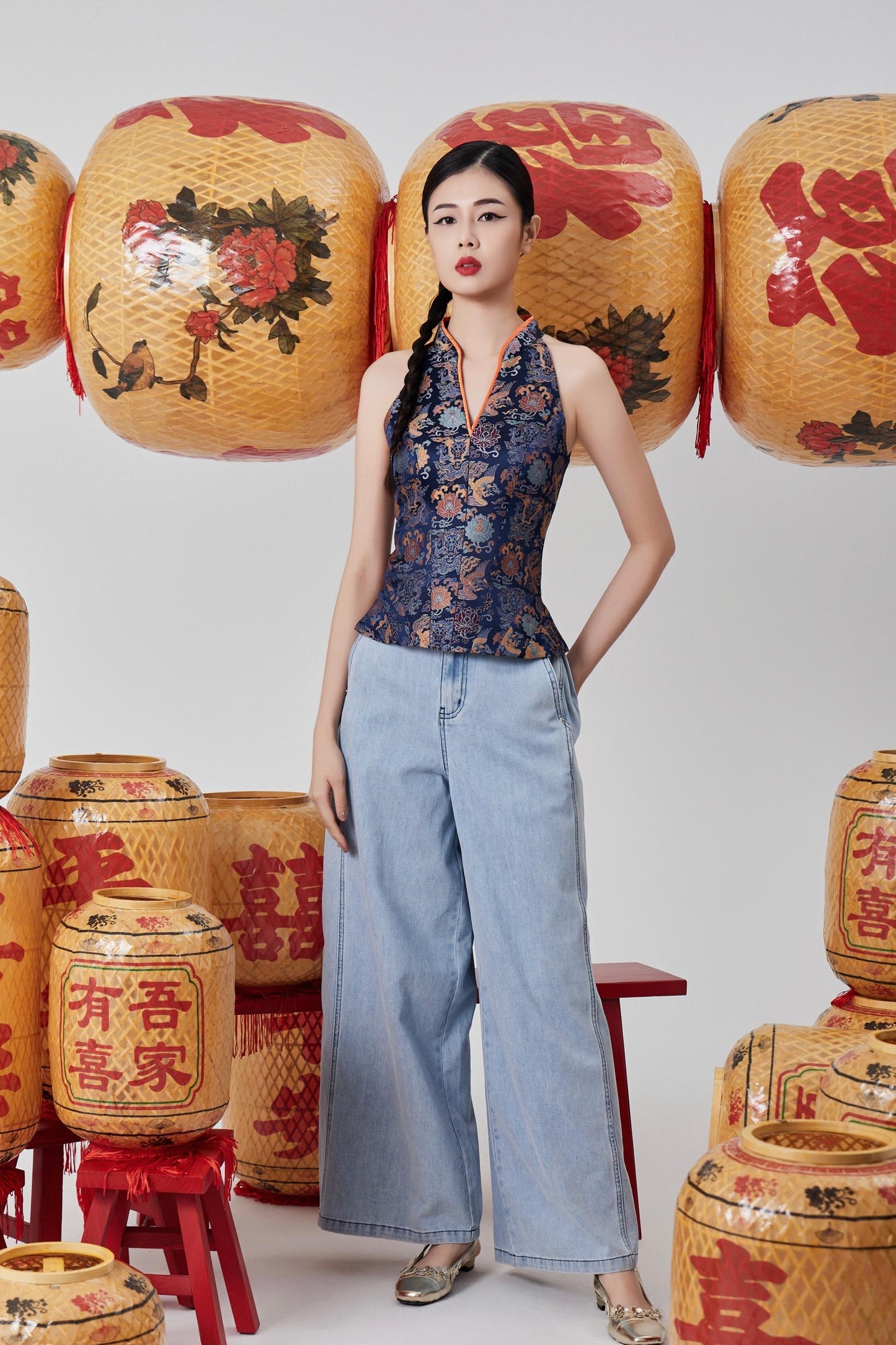 Mandy Wide Legged Denim Jeans