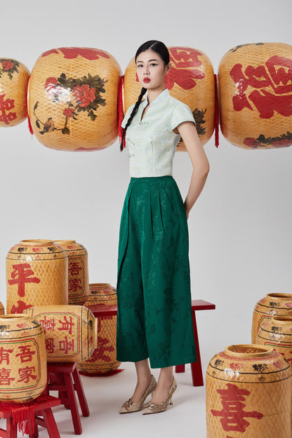 Yun Orient V-neck Blouse