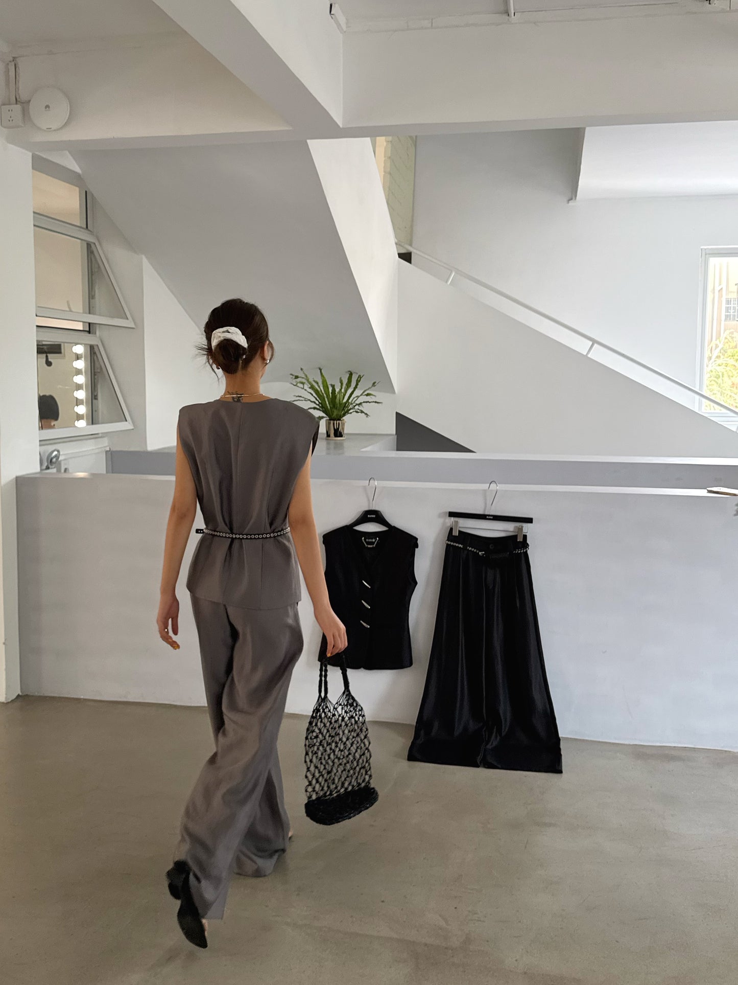 Su Abstract Button Vest