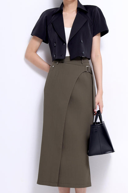 Opal Cropped Blazer Top