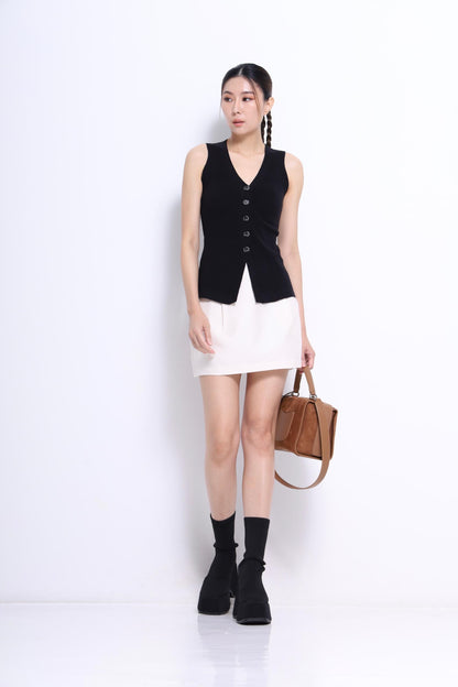 Claira V-Neck Knit Vest