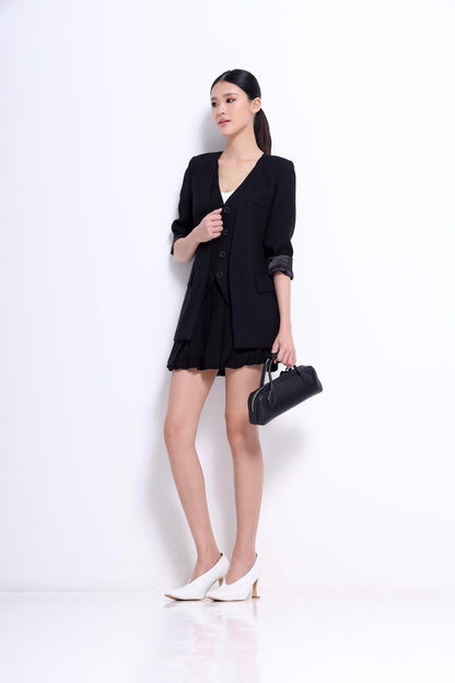 Bernice Bubble Hem Mini Skirt